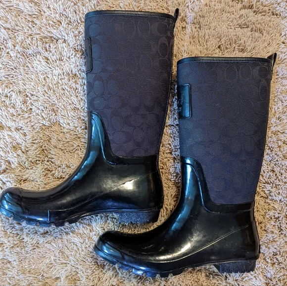 Coach Black Winter & Rain Boots - Picture 2 of 7